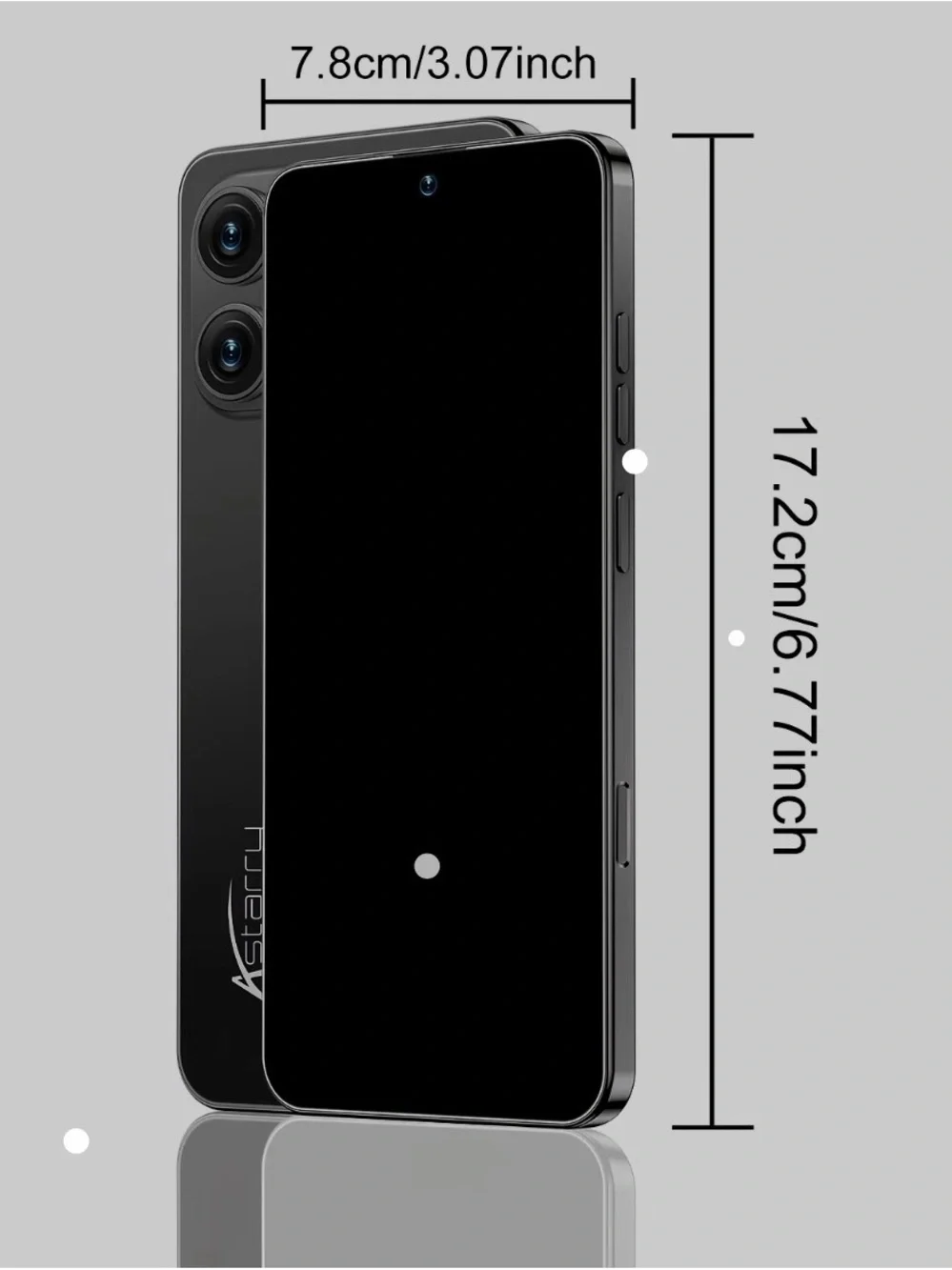 Orange Unbranded Smartphone with Triple Rear Cameras